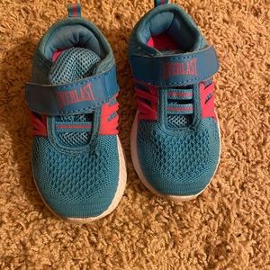 Everlast Toddler Girls 8M Blue and Pink Sneakers